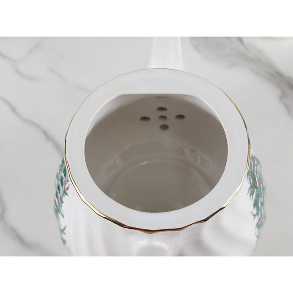 Salem China Christmas Eve Teapot w/ Lid Coffee Mug Teacup 10oz Year 50s x3 Vtg - Picture 11 of 16